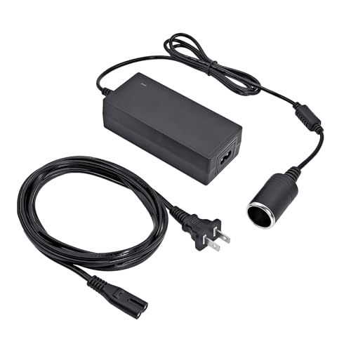 12V 5A Power Adapter Converter for Coleman Electric Cooler 5232D640T Thermoelectric Cooler 120 Volts to 12V DC Car Auto Boat RV Cigarette Lighter Plug Socket Power Supply Cord PS