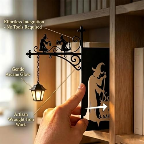 Mini farol biblioteca contra el cansancio visual en lámpara de lectura gótica 4