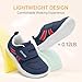 Toddler Wide Toe Box Shoes Boys Barefoot Shoes Boy Sneakers Kids Tennis Shoes Preschool Non Slip Lightweight Comfortable First Walking Running Outdoor Activities Navy Toddler Size 7
