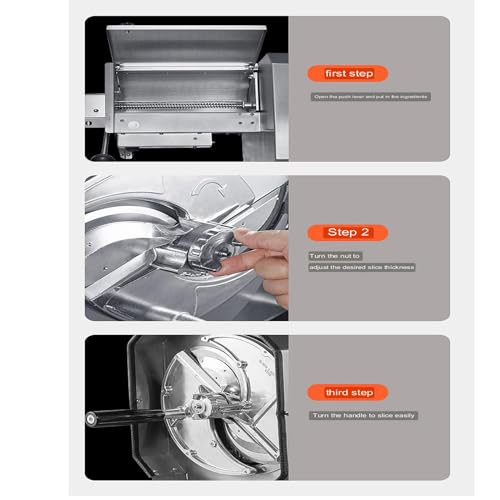 Cortadora eléctrica para frutas y verduras con ajuste de grosor miniatura 6