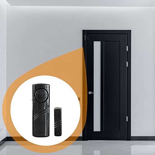 FISHTEC Alarmanlage kabellos – Komplettset mit 5 Überwachungspunkten (1 Empfänger 110 dB + 2 Bewegungsmelder + 3 Öffnungsmelder) – Bild 3