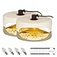 Flintronic Flohfalle Für Wohnung, 2 Stück Floh- und Bettwanzenfalle, LED Leicht Flohfallen, Flea Trap Lamp, Leichte klebrige Bettwanzenfalle, Allround-Verlockung, mit Glühbirnen und Aufkleber