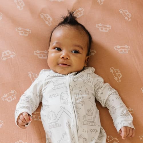 Image of Premium Fitted Knit Crib Sheet /Toddler Sheet Cooper by Copper Pearl