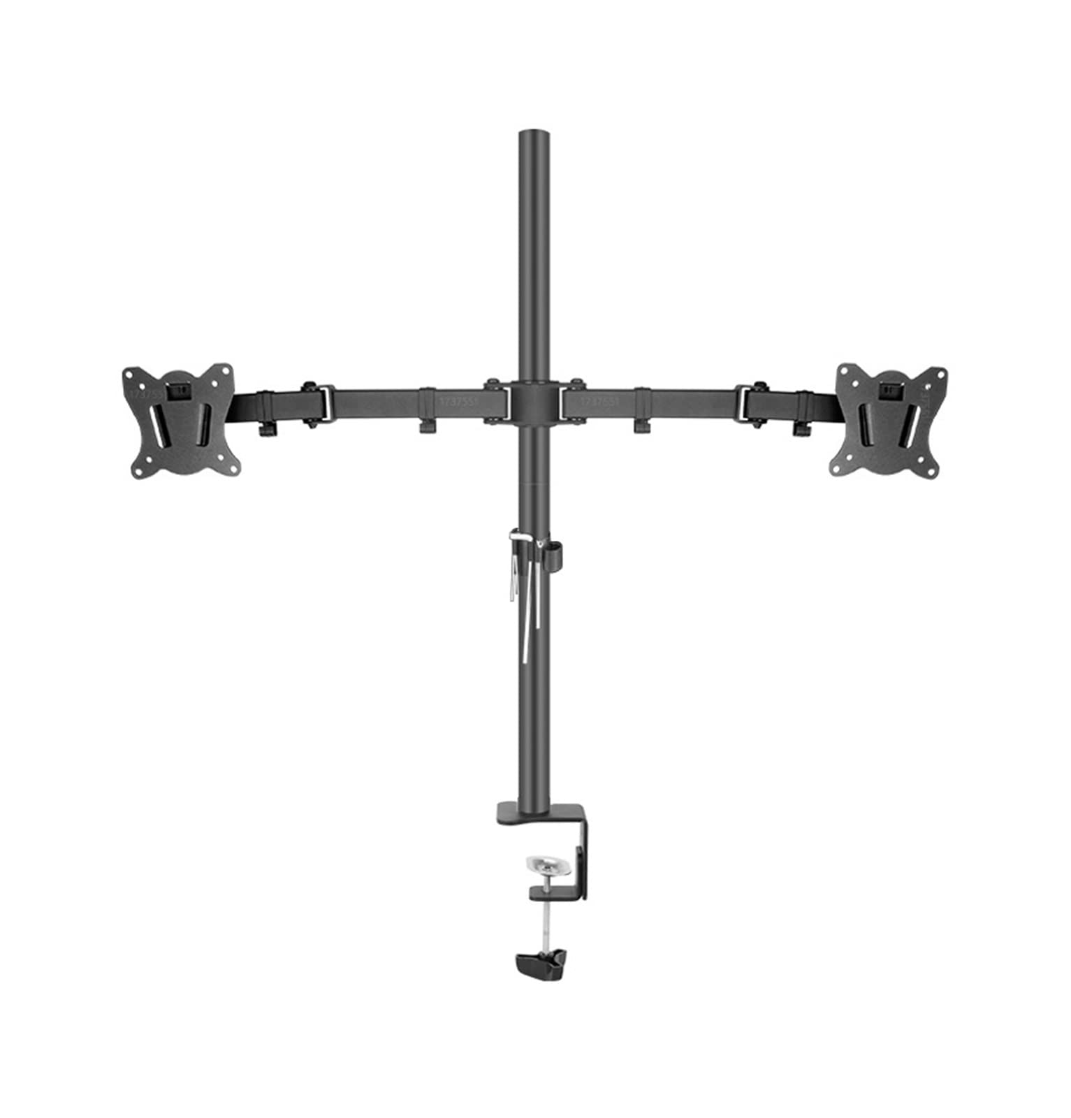 Aioneer Full Motion Monitor Arm With Clamp Base, 360 Degree Rotation And 12Kg Load Capacity, Ideal For Desk Mounting And Space Saving-With Clamp Base