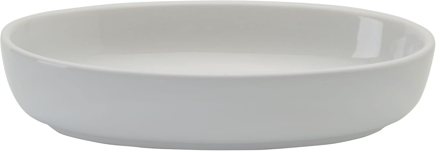 Pfaltzgraff Burrito Oval Set of 4 Dip Fruit Bowls, 7-Inch, White