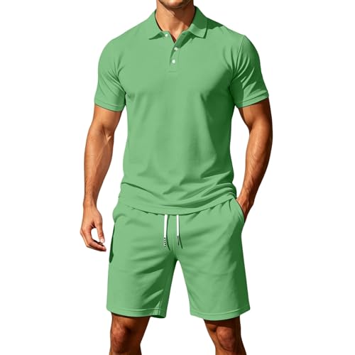 Ensemble short pour homme tenue d'été 2 pièces décontractée