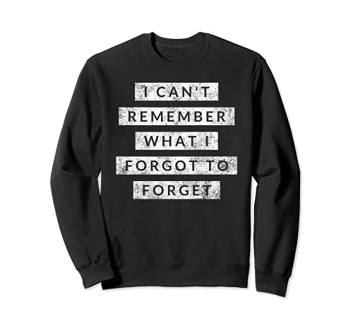 I can't remember what I forgot to forget - funny humor Sudadera
