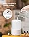 VOCOlinc Cool Mist Humidifiers for Bedroom, 2.5L Smart Humidifier with Multicolor Light, Quiet Ultrasonic Humidifiers for Baby Plants, Voice Control, Work with Homekit Siri Alexa Google