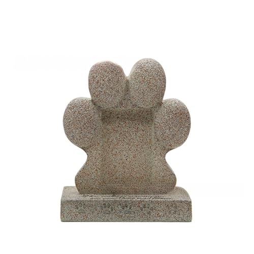Homeponnew Pietra commemorativa a forma di zampa, per tomba da giardino, con cornice per foto, in resina resistente, per cani e gatti