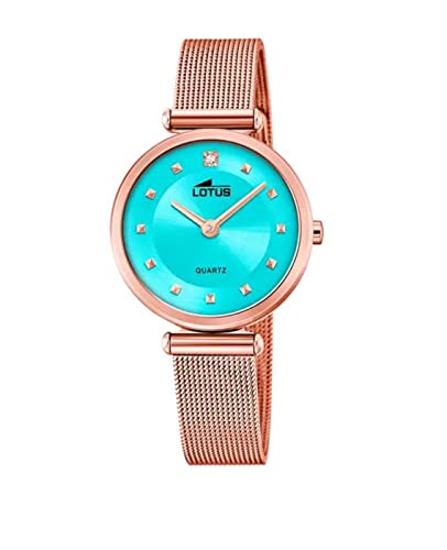 Montre quartz étanche 5 ATM Lotus femme en acier inoxydable