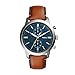 Fossil Men's Townsman Quartz Leather Chronograph Watch, Color: Brown (Model: FS5279)