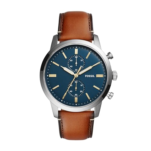 Fossil Townsman Men’s Watch with Chronograph Display and Genuine Leather Band