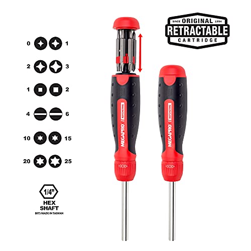 Megapro Marketing Usa Nc 211R2C36Rd Ratcheting Screwdriver,Red #TOP1