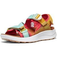 KEEN Women's Elle Sport Backstrap Sandal, Golden Yellow/Lichen, 7 US
