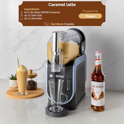 Ninja SLUSHi Machine à Boissons glacées, Granités, Milkshakes, Bleu/Gris | Capacité 1,9L, pour cocktails frappés et jus glacés, vu sur TikTok, sans glace ni préparation requises - FS301EU
