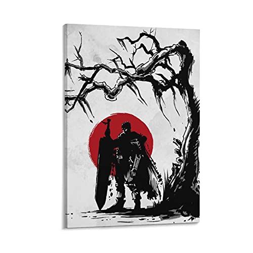 Dazhi Technology Anime Berserk Guts Poster Poster Decorative Painting Canvas Wall Art Living Room Posters Bedroom Painting 12x18inch(30x45cm)