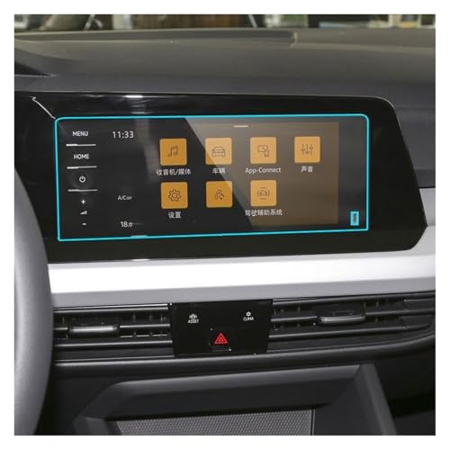 Verre trempé autoradio VW Golf 8 film protection écran anti-rayures avec USB
