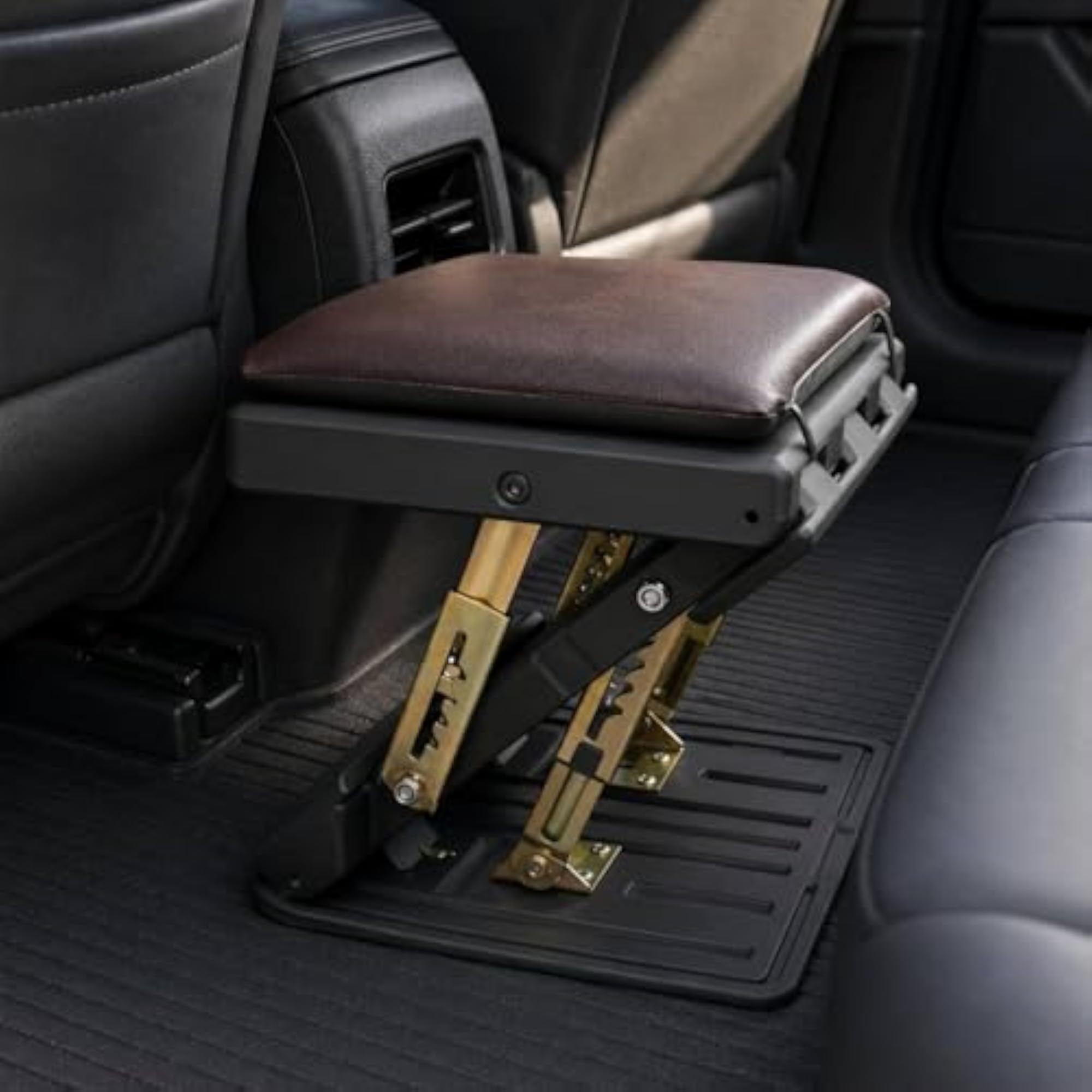 Compact Car Seat Footrest Metal Frame