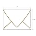 A7 Pink Envelopes 5 x 7 - V Flap, Quick Self Seal, with Gold Border, for 5x7 Cards| Perfect for Weddings, Invitations, Photos, Graduation, Baby Shower|Thick Luxury Paper (Pink-Golden Border)