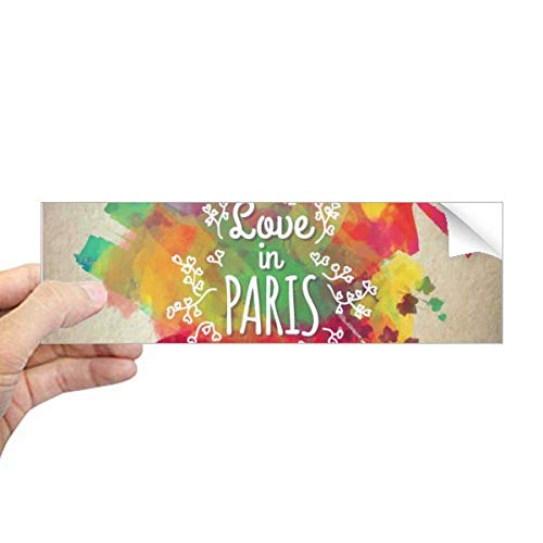 Autocollant pour ordinateur portable rectangulaire Tour Eiffel sticker PC DIY Thinker - 2