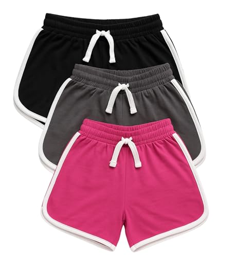 Image of Hangout Hub Women's Cotton Shorts | Boxer Half Pant with Sporty Stripe | Elastic Waist | Hypoallergenic Breathable Fabric | Sweat Absorbent Material | Gym Exercise Yoga Lounge Run Wear (Multi Color)