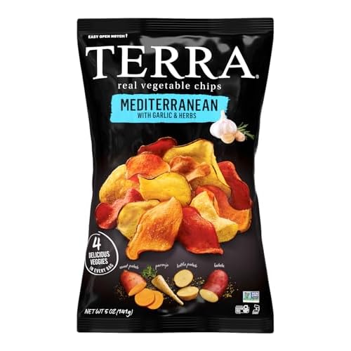 Terra Vegetable Chips, Mediterranean Garlic & Herbs Real Vegetable Chips, 5 oz