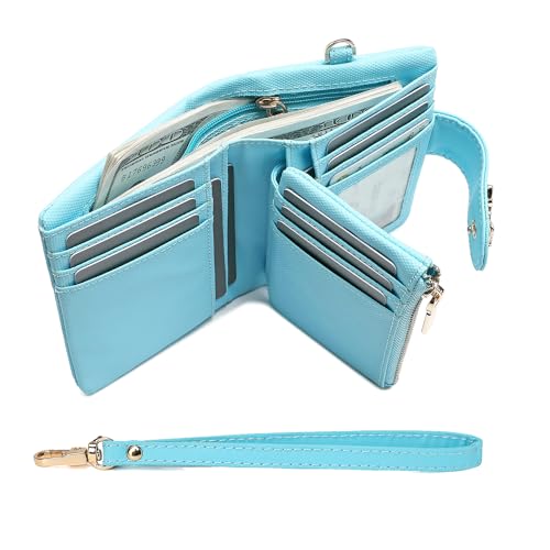 Womens Wallet Deer Girls Small Bifold Wristlet Wallet With Coin Pocket ID Window Card Holder3