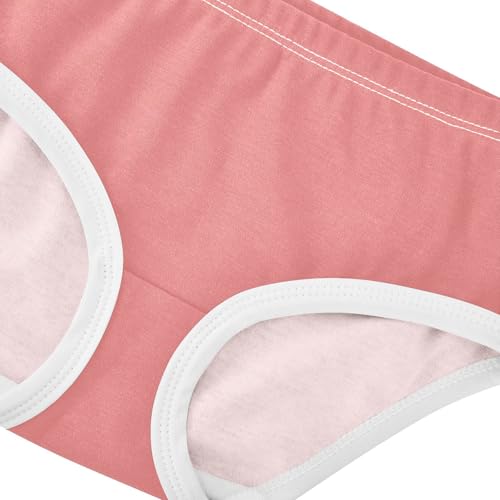 Joisal Salmon Coral Pink Toddlers Underwear Floral 2t Cotton Girl Panties Cute Personalized Briefs Girls Undies4