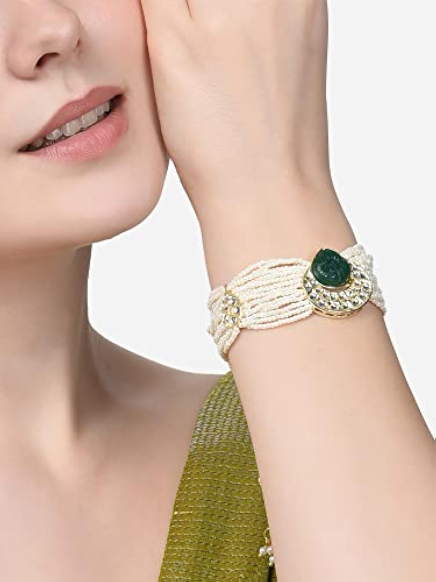 Ethnic Kundan Bracelet for Women
