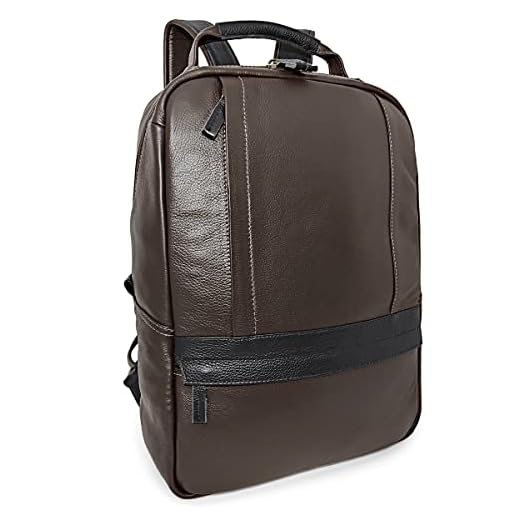 Mochila Executiva Masculina De Couro Legítimo Para Notebook Cor:Marrom