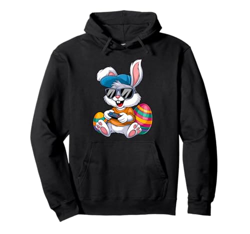 Easter Day Gamer Bunny Egg Gaming Boys Girls Kids Teen Sudadera con Capucha