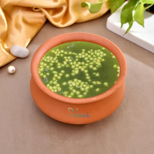 Image of Handmade Clay Curd Pot with Lid | Earthen Yogurt Setting Handi | Mitti Ki Dahi Jamane Ki Handi | 500 g Capacity | Natural & Traditional