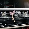 Bling Butterfly Air Vent Clips, Crystal Butterfly Car Decoration - 4 Pcs Pandent Car Air Fresheners Vent Clip Diffusers #3