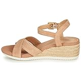 Material exterior: piel Geox D ISCHIA CORDA C Sandalias Con Punta Abierta Mujer, Beige (Dk Skin C8191), 41 EU