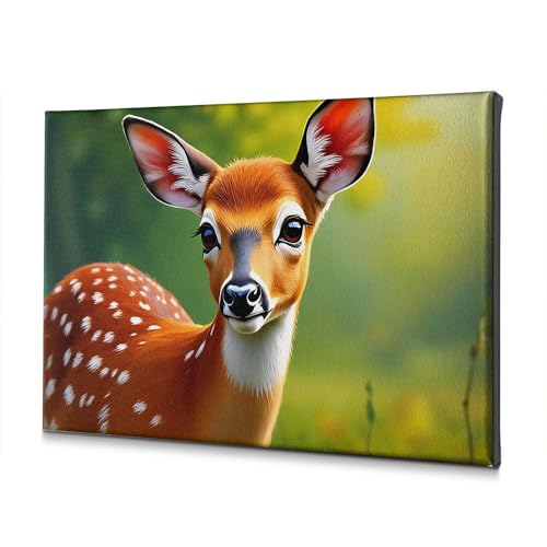 Toile murale de salle de bain cerf tacheté DRPZ grand format 40x60cm