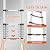 12.5FT Telescoping Ladder, Collapsible Ladder with Bottom Stabilizers, Slow Descent, One-Click Retraction to Protect Finger?Suitable for RV or Outdoor Work