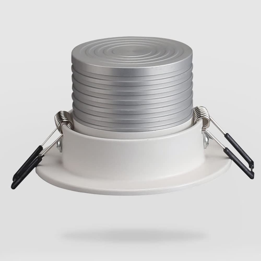 Faretto LED da Incasso Impermeabile IP65 per Doccia da Bagno, Lampada da Incasso Rotonda da 3 W, faretto da Esterno Bianco Caldo AC110V-240V 3000K