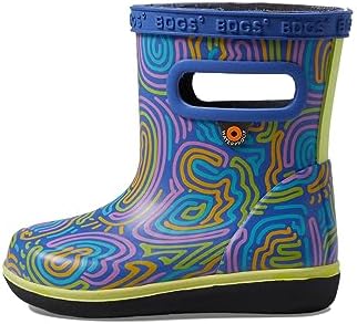 BOGS Kids' Skipper Ii Rain Boot Cloud Geo, Royal Multi, 8 US Unisex Little | Image 3