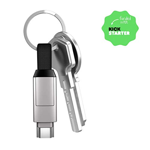 inCharge 6 - Cable Llavero (6 en 1) - Moon White