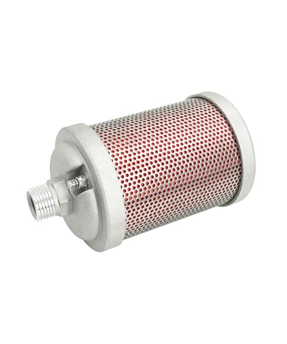 Image of M05 Air Compressor Muffler 1 /2 inch NPT Male | Fits for Compressor Dryer Compressed Air Equipment and Systems, Single Chamber 145 PSI