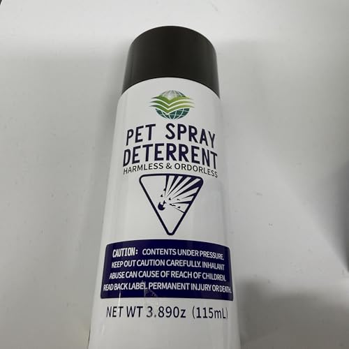 diloqio Cat Spray Deterrent System, Automatic Cat Deterrent Spray, Motion Activated Pet Deterrent Spray System for Cats & Dogs Odorless Pet Deterrent, Friendly & Safe Up to 3 Feet Away White
