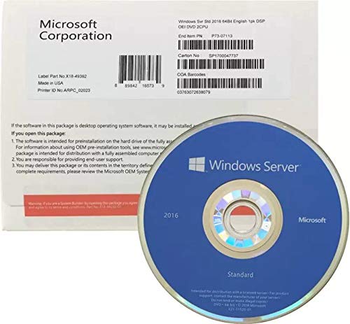Windows Server 2019 Standard OEM English DVD 64 Bit | 16 Core Base License| Windows 10 Server - Thumbnail 6