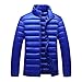 Produktbild Herren Daunenjacke, Winterweiß Duck Down Short Light Langarmmantel, Modisch, All-Match, Warm, Slim (M-3XL)-Sapphire-XXL