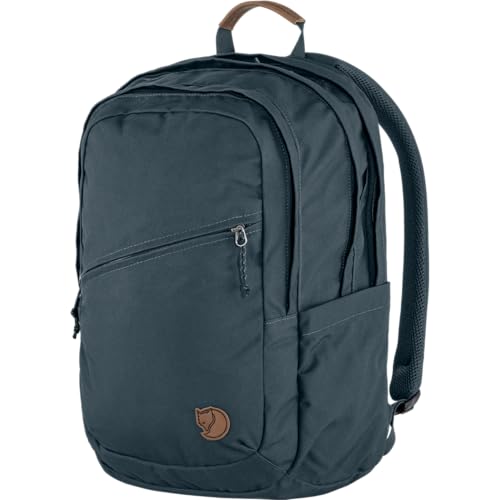 Image of Fjallraven Raven 28 Backpack - Multi-Pocket Organization, Padded Support, Durable Fabric - Commuting, Travel, Navy