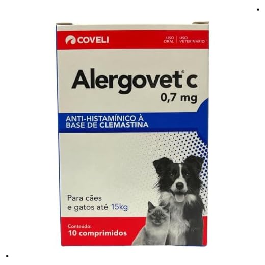 Coveli Alergovet C 0 7Mg Para Cães