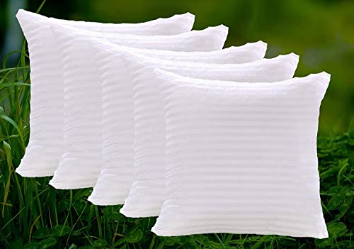 JDX Microfiber Cushion Filler, 16 x 16 Inch, White - (Set of 5) | White Sofa Cushions | 18011-5-16x16 6 41j l1LgF5L
