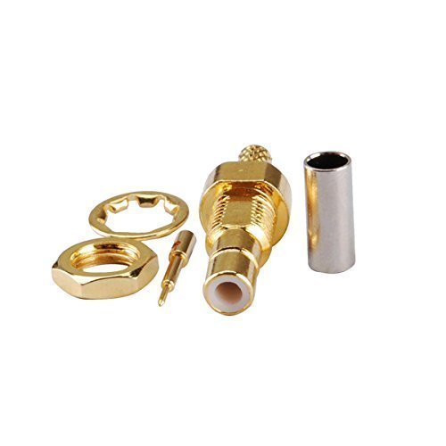 5pcs Rf Electronics Wire Terminal Connector SMB Male nut Straight for Coaxial Cable Rg174 Rg316 Lmr100 Ships from USA