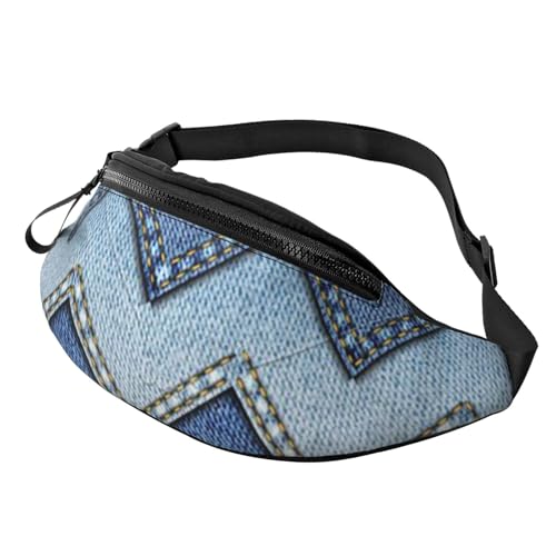 Marsupio con stampa nativa casual quotidiano Gradiente Taglia unica denim blu