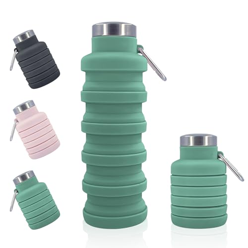 Opiniones y reviews de Botellas de agua pequeñas disponible en línea. 44 Yanlin Botella de Agua Plegable, 500ml Botella de Agua Deportiva Reutilizables, con Mosquetón, Portátil a Prueba de Fugas Botellas de Agua Deportivas, para Fitness Ciclismo...