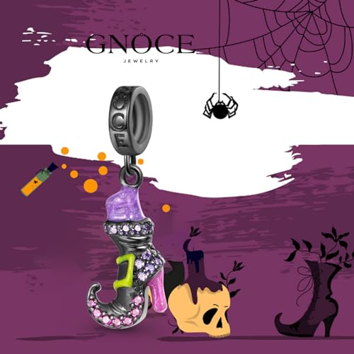 Image of GNOCE Halloween Charm Bracelet Fit Pandora Beads for Women Gift